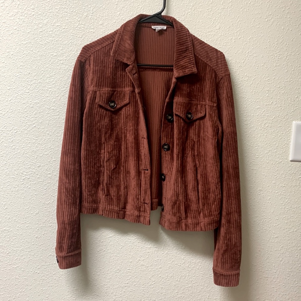 Tribal Jeans Corduroy Pink Jacket Size TP/XS